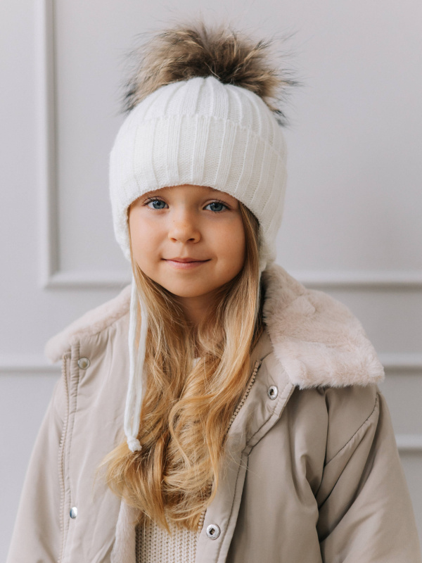 Шапка зимняя "Леон", Молоко