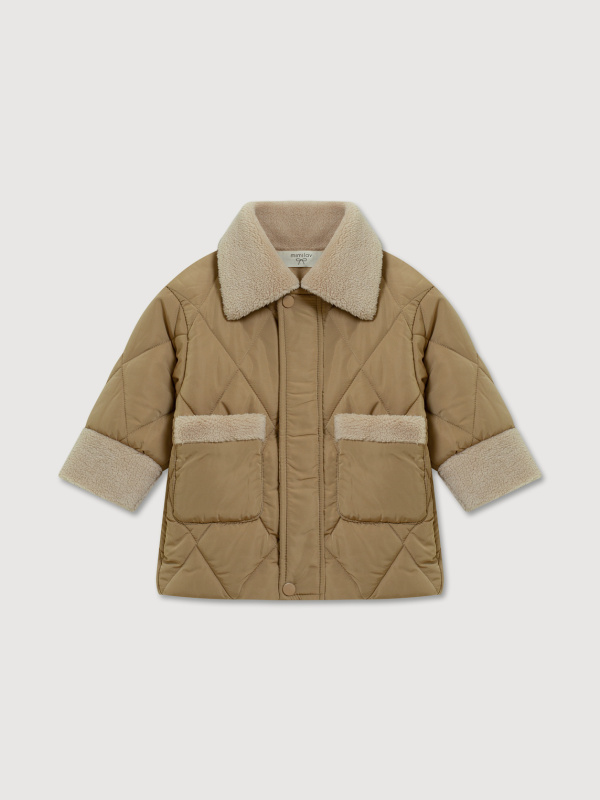 Куртка стеганая, Горчичный 