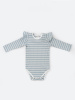Боди в полоску, Голубой