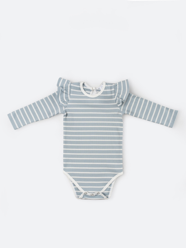 Боди в полоску, Голубой