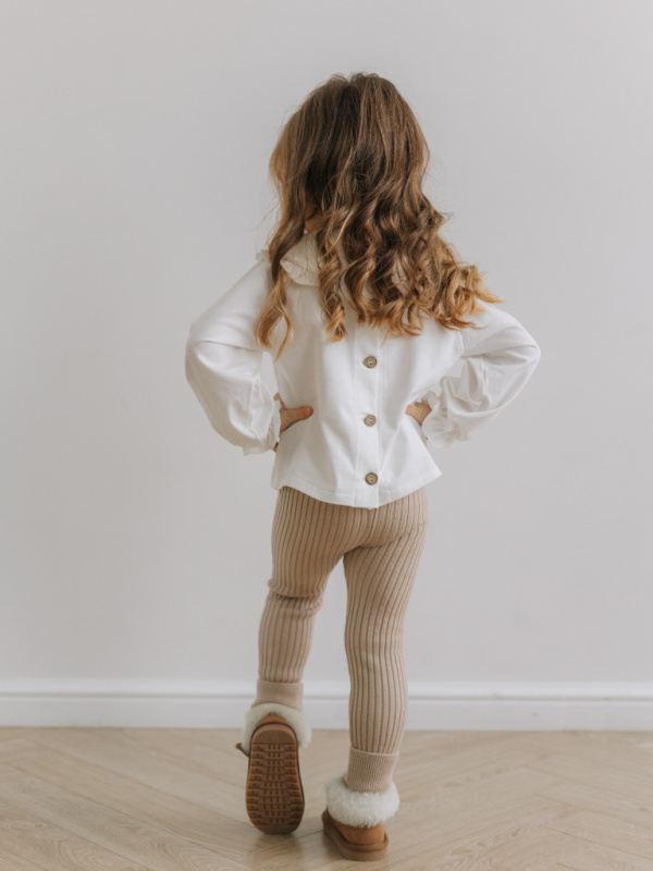 Вязаные лосины, Бежевый